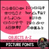 Alpha-Pics Alphabet Images Font {Educlips Clipart}