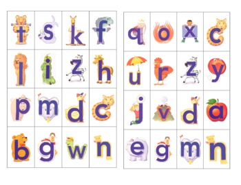 Preview of AlphaFriends A-Z Letter Sequence