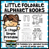 Alphabet 1 page Foldable Books