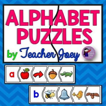 Alphabet Puzzles by Teacher Joey | TPT