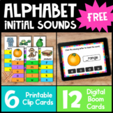 FREE Alphabet Cards: Clip Cards & Boom Cards for Alphabet 
