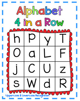 Alphabet 4 In a Row: Uppercase & Lowercase Letter Recognition by Smart Fish