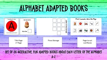 Preview of Alphabet A-Z Adapted Books