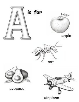 Alphabet A - Z Coloring Sheets 