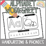 Handwriting and Phonics Worksheet | Trace, Color, and Circ