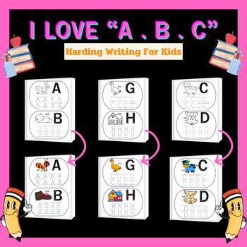 Preview of Alphabet A-Z Handwriting Practice Worksheets- Teaching Writing