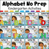 Alphabet A-Z No Prep Activities and Crafts Growing Bundle