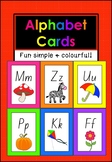 Alphabet A-Z Poster Cards With Pictures