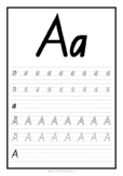 Alphabet A-Z Practice - NSW Foundation Font - 26 Pages - L