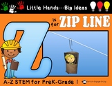 STEM for Pre-K Kindergarten Grade 1 Zip Line - Low Cost, Low Prep