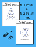 Alphabet A-Z Tracing Bundle ALL Uppercase Lowercase Letter