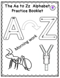 Alphabet A-Z morning work booklet-reading writing and colo