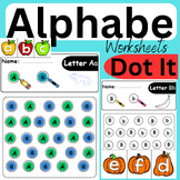 Alphabet A to Z Letter Dot It Letter Match Worksheets