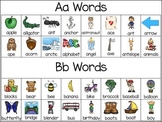Alphabet A to Z - Writing Words