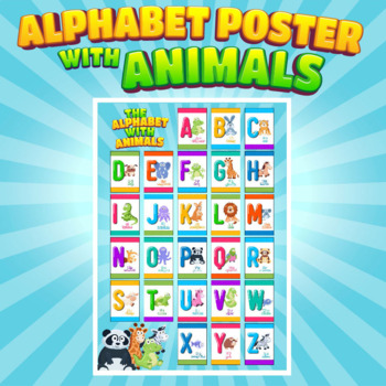 Preview of Alphabet A1 Poster with Animals!