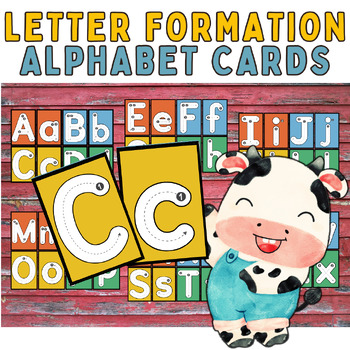 Preview of Alphabet ABC Letter Formation Cards | Letter Recognition | Handwriting/Phonics