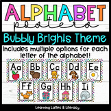 Alphabet ABC Posters Neon Brights Classroom Decor | Kinder