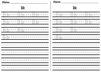 Alphabet Abc Uppercase And Lowercase Handwriting Practice Sheets