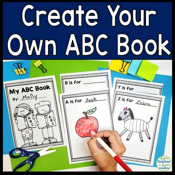Preview of Printable ABC Book template | My Alphabet Book | Use For Any Topic Anytime