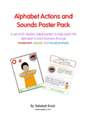 Alphabet Actions and Sounds Poster Pack:  26 Posters to te