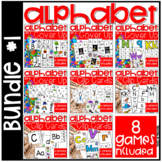 Alphabet Activities #1 Bundle - Alphabet Clip Cards and Al
