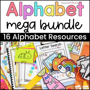 Preview of Alphabet Activities - 17 Resource Bundle - Literacy Centers, Posters, Worksheets