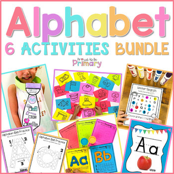 Preview of Alphabet Crafts, Letter Sound Recognition Worksheets, Flash Cards, & Posters