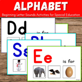 Alphabet Cut and Paste Activities Beginning Letter Sounds 