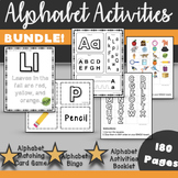 Alphabet Activities Booklet and Games BUNDLE of Resources 