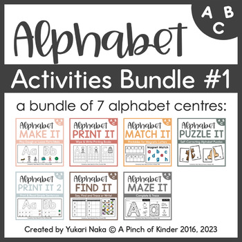 Preview of Alphabet Activities Bundle #1