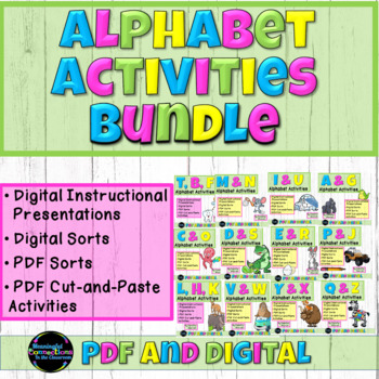 Preview of Alphabet Activities Bundle for Letter Sounds and Letter Recognition