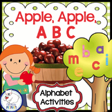 Apple Fall ABC Order Alphabet Practice Apple Letter Match 