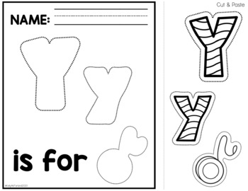 Alphabet Activities Cut and Paste by Kelly McFarland from Engaging Littles