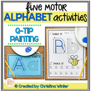 Alphabet Activities – Fine Motor Fun! *PAINT IT* | TpT