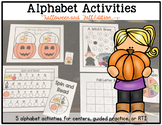 Alphabet Activities: Halloween Edition