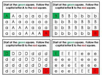 alphabet activities identifying uppercase and lowercase letters