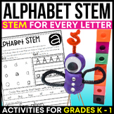 Kindergarten STEM Activities Alphabet STEM Challenges