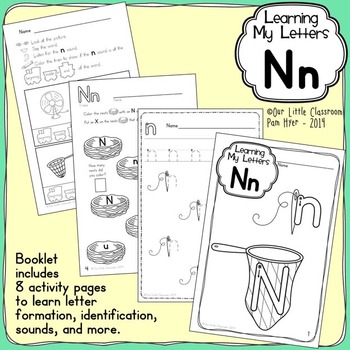 Preview of Alphabet Activities: Learning My Letters [Nn]