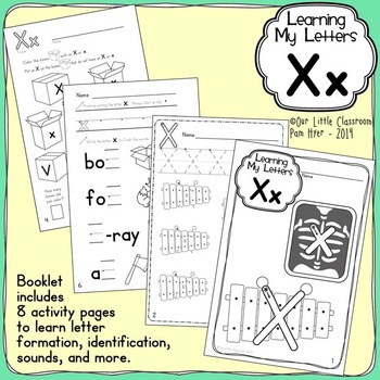 Preview of Alphabet Activities: Learning My Letters [Xx]