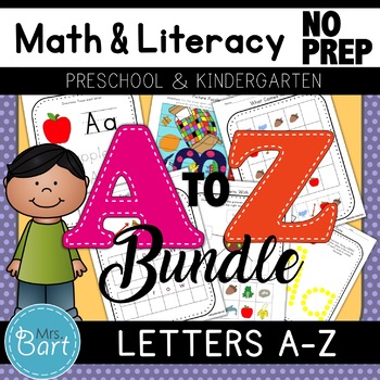 Preview of Alphabet Activities: Letters A-Z Bundle {Common Core}
