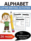 Alphabet Activities Tracing Worksheets Writing Practice & Reading