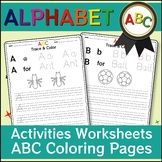 Alphabet Activities Worksheets - ABC Coloring Pages