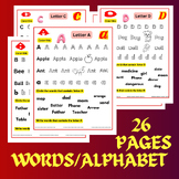 Alphabet Activities Worksheets/ABC coloring Pages