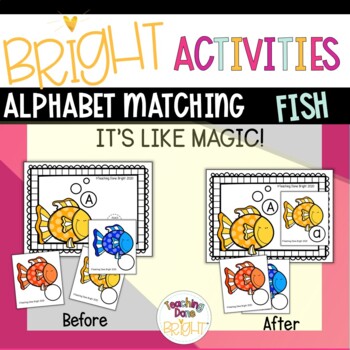 Preview of Preschool Fish Activities- Alphabet Matching