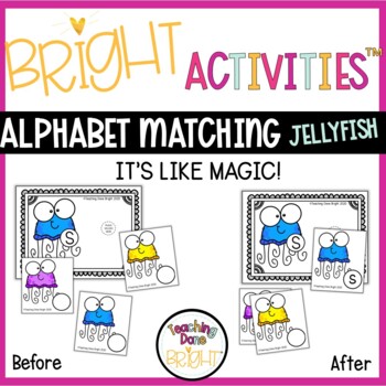Preview of Alphabet Activities for Preschool- Matching Alphabet,Light Table/Flashlight