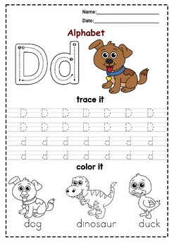 Alphabet Activities for Preschoolers, Alphabet Tracing Worksheets, ABC ...