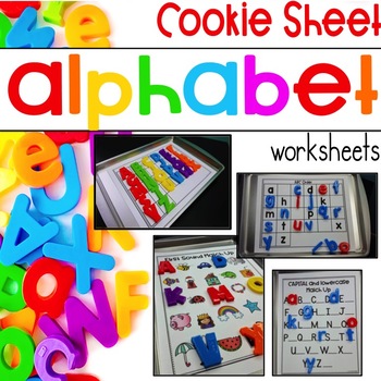Preview of Alphabet Activities with Cookie Sheets