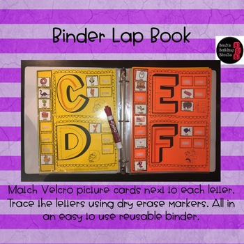 Alphabet Activity Book- create a file folder game, binder, or cut and
