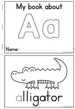 Beginning Sounds Alphabet Activity Books by Snap Teaching Resources