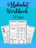 Alphabet Activity Workbook- All Letters Included-3 Pages f